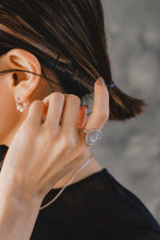 画像をギャラリービューアに読み込む, 淡水パールフープ シルバーピアス Silver925
