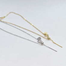 画像をギャラリービューアに読み込む, ミニマルイニシャル シルバーネックレス Silver925
