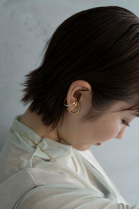 2WAYワイド シルバーイヤーカフ Silver925