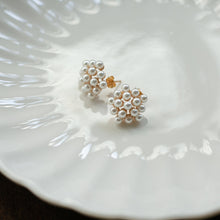 画像をギャラリービューアに読み込む, パールブーケ シルバーピアス Silver925
