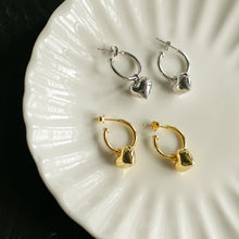 画像をギャラリービューアに読み込む, ハートフープ シルバーピアス Silver925
