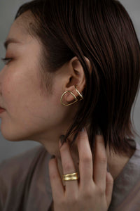 2WAYワイド シルバーイヤーカフ Silver925