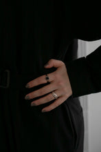 画像をギャラリービューアに読み込む, ブラックオニキス シルバーリングセット Silver925
