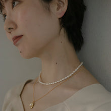 画像をギャラリービューアに読み込む, パールフラワー シルバーネックレス Silver925
