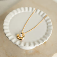 画像をギャラリービューアに読み込む, パールフラワー シルバーネックレス Silver925
