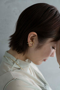 2WAYワイド シルバーイヤーカフ Silver925