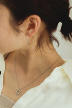 画像をギャラリービューアに読み込む, スクエアサークルモチーフ シルバーネックレス Silver925
