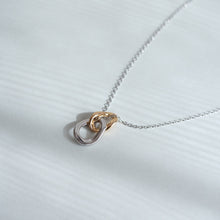 画像をギャラリービューアに読み込む, バイカラーサークル シルバーネックレス Silver925
