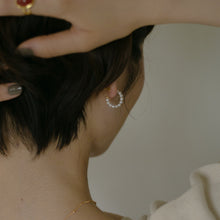 画像をギャラリービューアに読み込む, パールフープ シルバーピアス Silver925
