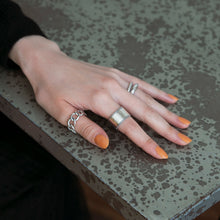 画像をギャラリービューアに読み込む, ヴィンテージプレート シルバーリング Silver925
