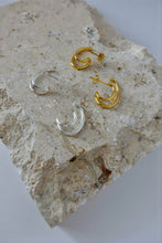 画像をギャラリービューアに読み込む, ダブルライン シルバーピアス Silver925
