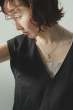 画像をギャラリービューアに読み込む, オーバルストーン シルバーネックレス Silver925
