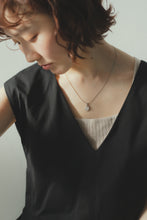 画像をギャラリービューアに読み込む, オーバルストーン シルバーネックレス Silver925
