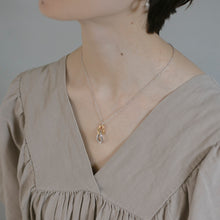 画像をギャラリービューアに読み込む, バイカラーサークル シルバーネックレス Silver925
