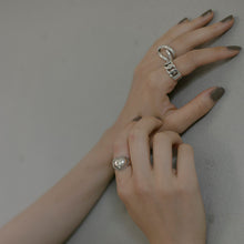 画像をギャラリービューアに読み込む, フラットチェーン シルバーリング Silver925
