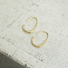 画像をギャラリービューアに読み込む, オーバルワイヤー シルバーピアス Silver925
