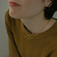 画像をギャラリービューアに読み込む, レイヤーゴールド シルバーネックレス Silver925
