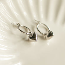 画像をギャラリービューアに読み込む, ハートフープ シルバーピアス Silver925
