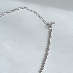 ハートプレートチェーン シルバーネックレス Silver925