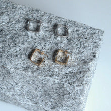 画像をギャラリービューアに読み込む, シンプルスクエア シルバーピアス Silver925
