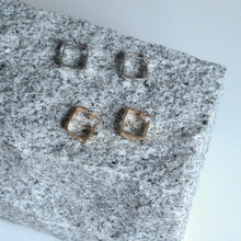 画像をギャラリービューアに読み込む, シンプルスクエア シルバーピアス Silver925
