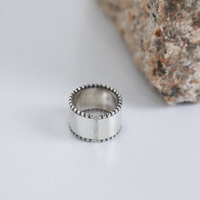 画像をギャラリービューアに読み込む, ヴィンテージプレート シルバーリング Silver925
