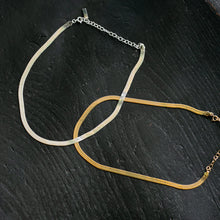 画像をギャラリービューアに読み込む, ワイドスネークチェーン シルバーチョーカー Silver925
