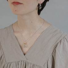 画像をギャラリービューアに読み込む, バイカラーサークル シルバーネックレス Silver925
