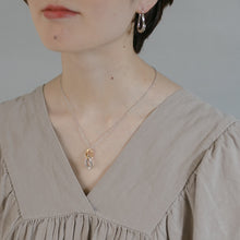 画像をギャラリービューアに読み込む, バイカラーサークル シルバーネックレス Silver925
