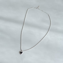 画像をギャラリービューアに読み込む, ハートストーン シルバーネックレス Silver925
