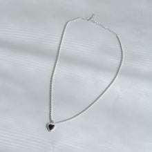 画像をギャラリービューアに読み込む, ハートストーン シルバーネックレス Silver925
