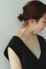 画像をギャラリービューアに読み込む, レイヤーゴールド シルバーネックレス Silver925
