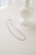 画像をギャラリービューアに読み込む, ダブルチェーン シルバーネックレス Silver925
