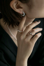 画像をギャラリービューアに読み込む, バイカラーパール シルバーリング Silver925
