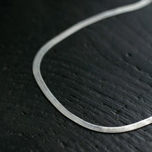 画像をギャラリービューアに読み込む, ワイドスネークチェーン シルバーチョーカー Silver925
