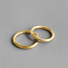 画像をギャラリービューアに読み込む, シンプルゴールド シルバーリング Silver925

