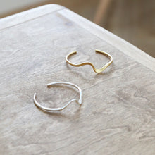 画像をギャラリービューアに読み込む, シンプルウェーブ シルバーバングル Silver925
