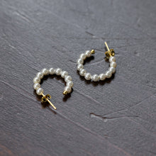 画像をギャラリービューアに読み込む, パールフープ シルバーピアス Silver925
