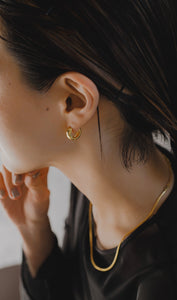 ボリュームフープ シルバーピアス Silver925