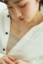 画像をギャラリービューアに読み込む, オーバルストーン シルバーネックレス Silver925
