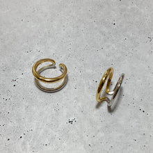 画像をギャラリービューアに読み込む, バイカラーライン シルバーリング Silver925
