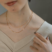 画像をギャラリービューアに読み込む, レイヤーゴールド シルバーネックレス Silver925
