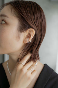ダブルスライド シルバーイヤーカフ Silver925