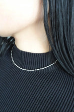 画像をギャラリービューアに読み込む, オーバルボールチェーン シルバーネックレス Silver925
