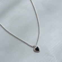 画像をギャラリービューアに読み込む, ハートストーン シルバーネックレス Silver925
