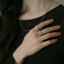 画像をギャラリービューアに読み込む, バイカラードロップ シルバーリング Silver925
