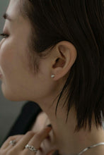 画像をギャラリービューアに読み込む, ミニマルストーン シルバーピアス Silver925
