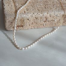 画像をギャラリービューアに読み込む, シンプル淡水パール シルバーチョーカー Silver925
