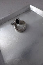 画像をギャラリービューアに読み込む, ブラックオニキス シルバーリングセット Silver925
