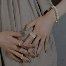 画像をギャラリービューアに読み込む, ボリューム淡水パール シルバーブレスレット Silver925
